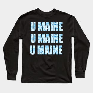 umaine x3 tie dye Long Sleeve T-Shirt